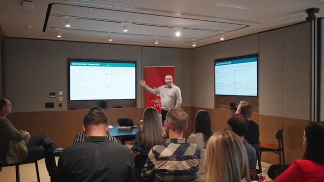 Kieran Jones presenting