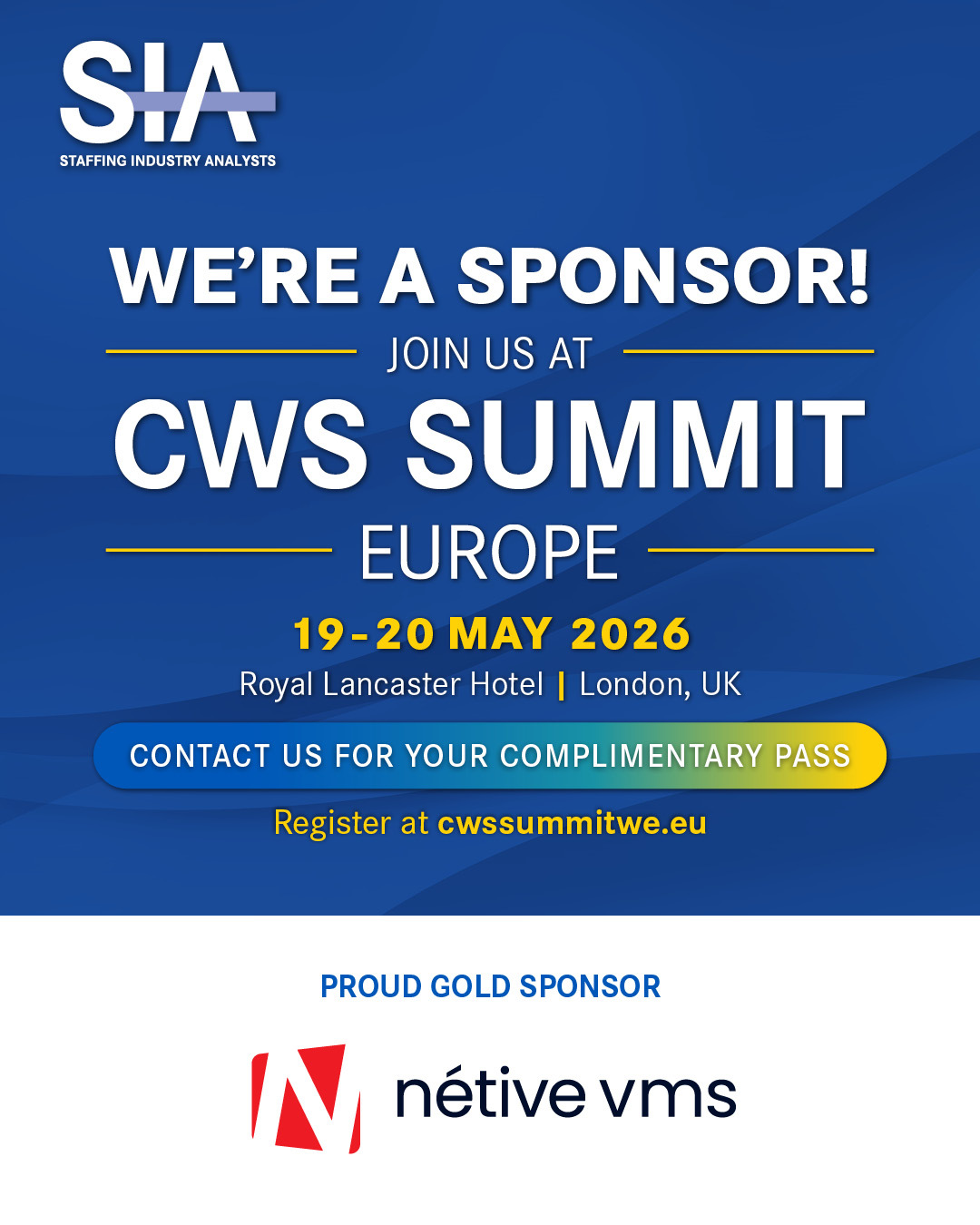 Netive Join Nétive VMS at the CWS Summit Europe 2026